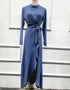 Ruffled Abaya with Belt for Women in Dubai and America